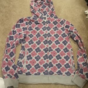(3 /$20)EUC Le Tigre flowered hoodie size Medium
